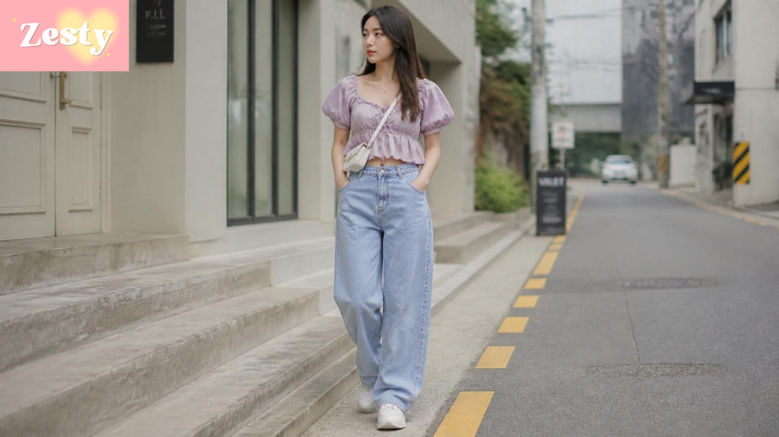 Áo babydoll mặc với quần short kaki